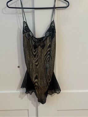 Vtg Bob Mackie Neiman Marcus 80s Lingerie Teddy Medium